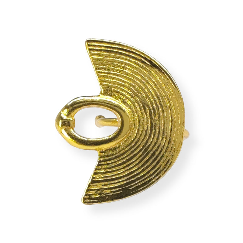 EARCUFF MUISCA NARIGUERA - Unissexo - Feito à mão - Banhado a ouro de 24 quilates