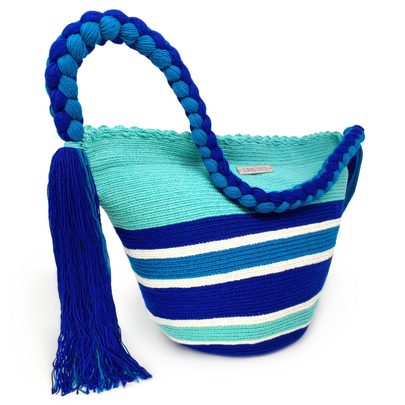 JOYACIA WAYUU BAG - Size MEDIO - Crocheted by hand by women of the Wayuu indigenous community in La Guajira (Colombia)