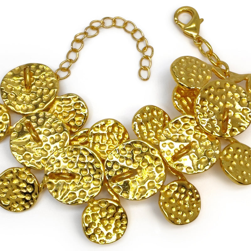 BRACELETE GLEAMVINE - Feita à mão - Banhada a ouro de 24 quilates