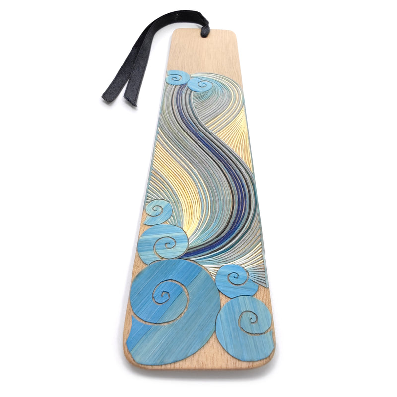 AIR BOOKMARK - THE FOUR ELEMENTS COLLECTION - Tamo art - Light wood decorated with wheat and barley stalks (straw marquetry)