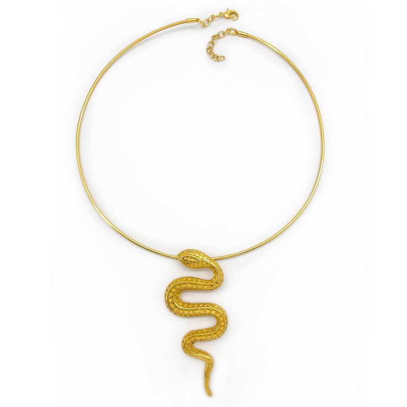 SNAKOO NECKLACE - Handmade - 24K gold-plated