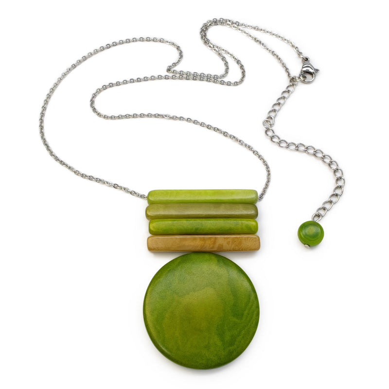SOLIÄ NECKLACE - Handmade - Stainless steel - Tagua (vegetable ivory)