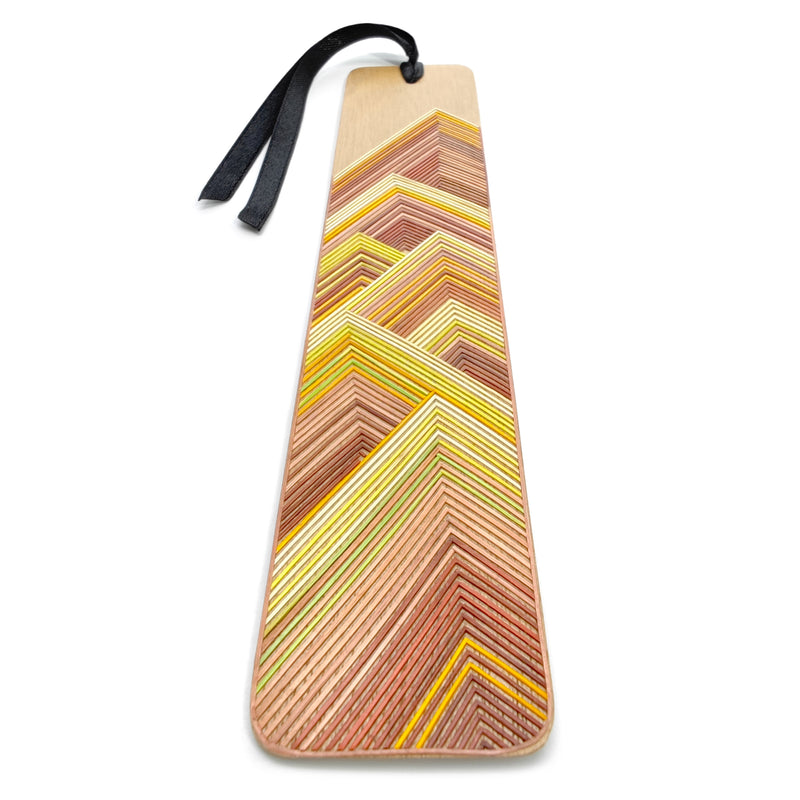 EARTH BOOKMARK - THE FOUR ELEMENTS COLLECTION - Tamo art - Light wood decorated with wheat and barley stalks (straw marquetry)