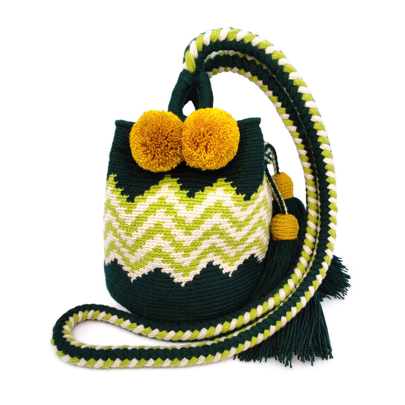 PALOMINO WAYUU BAG - Size MINI - Crocheted by hand by women of the Wayuu indigenous community in La Guajira (Colombia)