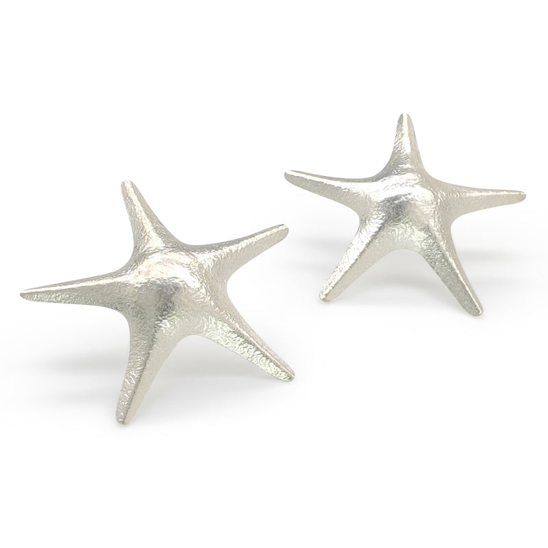 MARINA STARFISH EARRINGS - Handmade - Silver