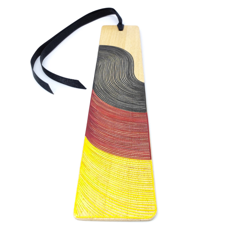 GERMANY BOOKMARK - NATIONAL TEAMS COLLECTION - Tamo art - Light wood decorated with wheat and barley stalks (straw marquetry)