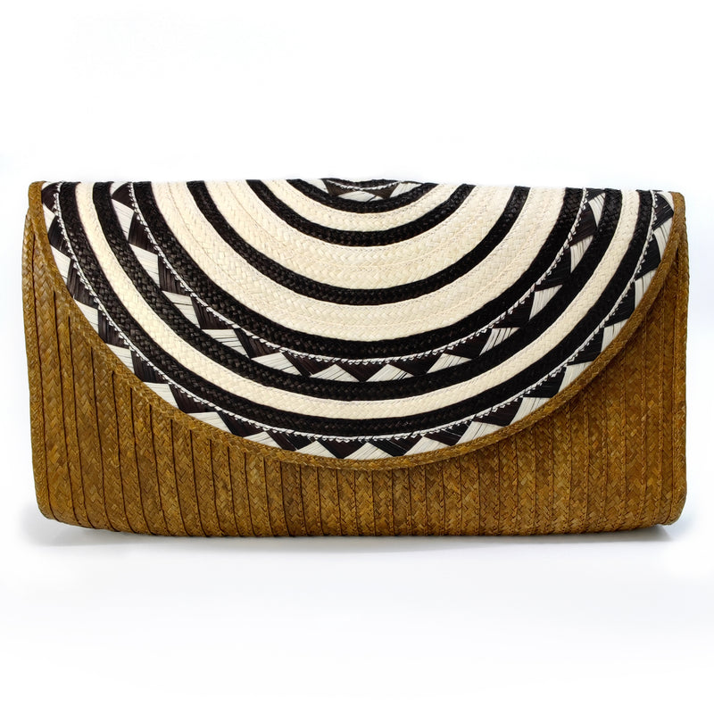 CLUTCH ZENÚ - Feita à mão - Cana selvagem entrançada (caña flecha)