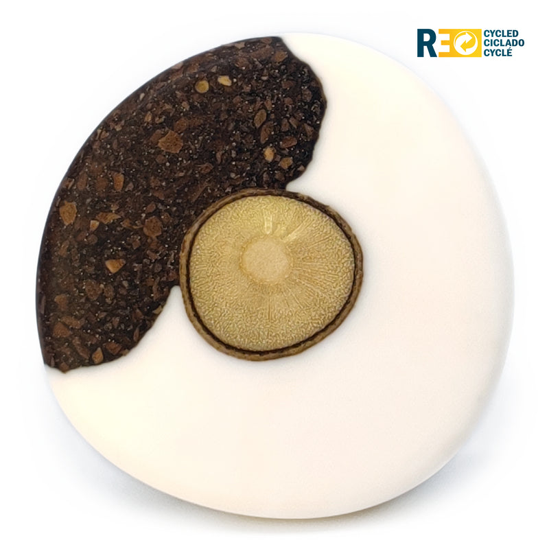 CAFECITA RING - Handmade - Adjustable - Coffee grounds, recovered wood