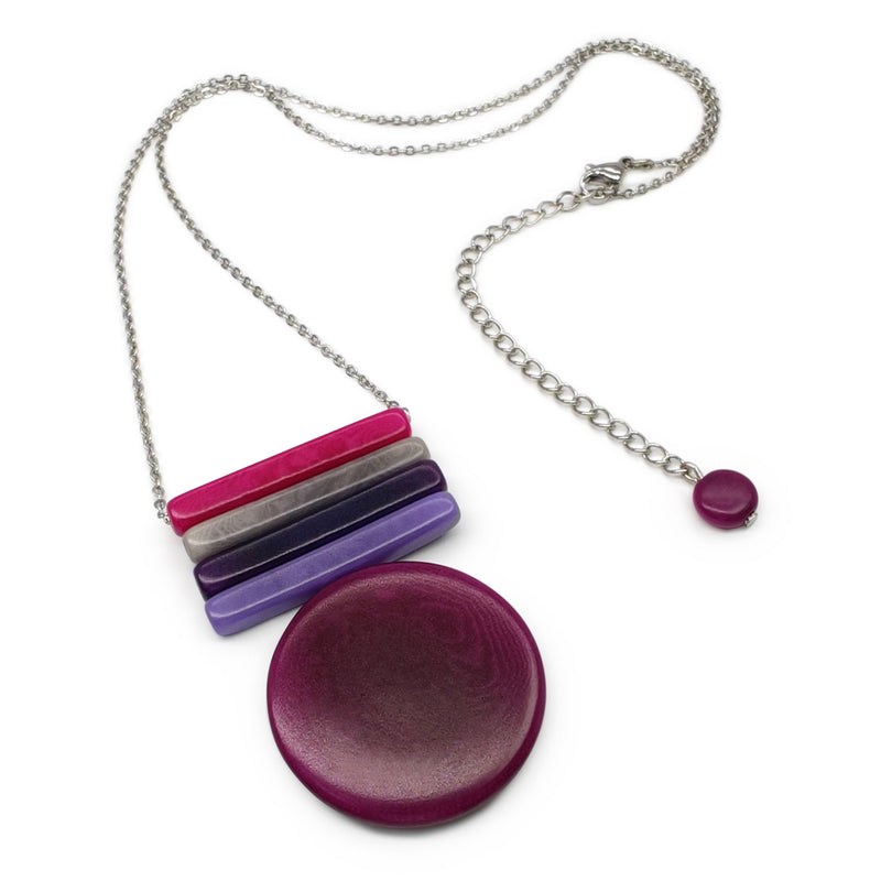 SOLIÄ NECKLACE - Handmade - Stainless steel - Tagua (vegetable ivory)