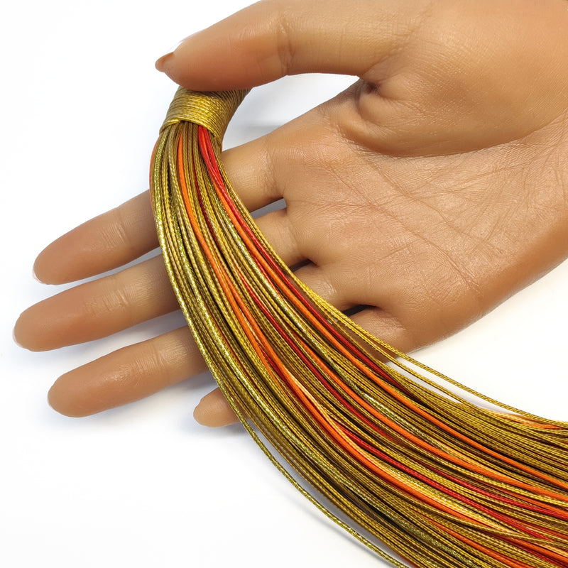 INSPIRA NECKLACE - Handmade - Synthetic silk cords