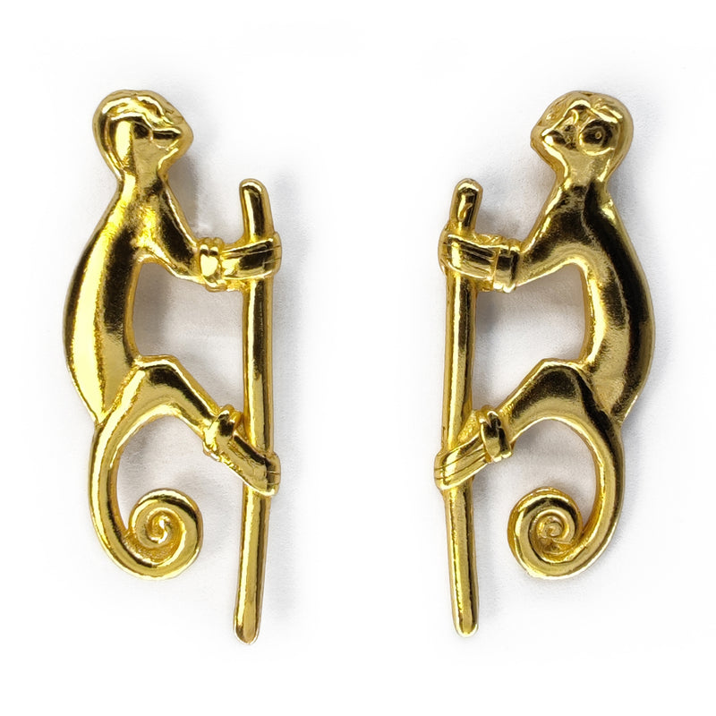 SIMIA EARRINGS - Handmade - 24K gold-plated