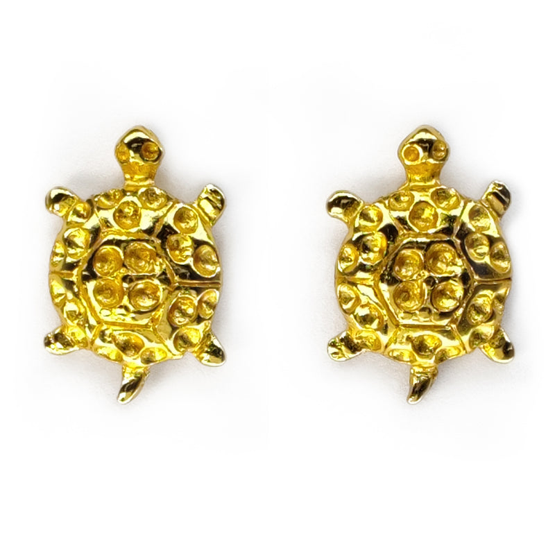 BRINCOS TORTUGA - Feitos à mão - Banhados a ouro de 24 quilates