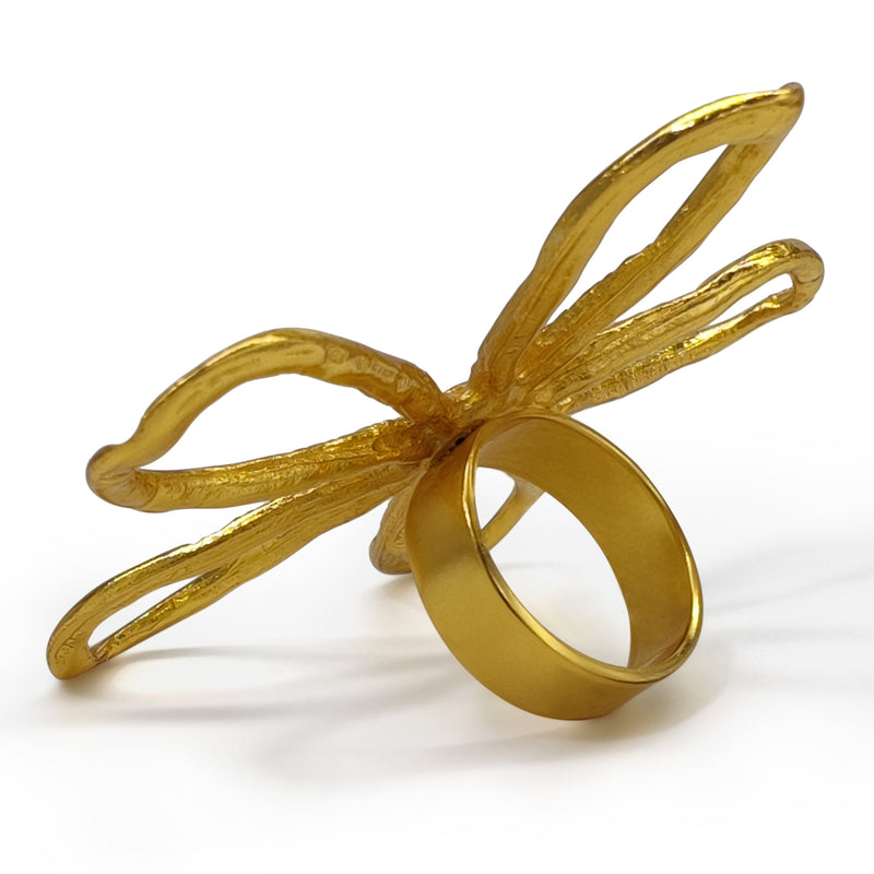 FLORA RING - Handmade - 24K gold-plated