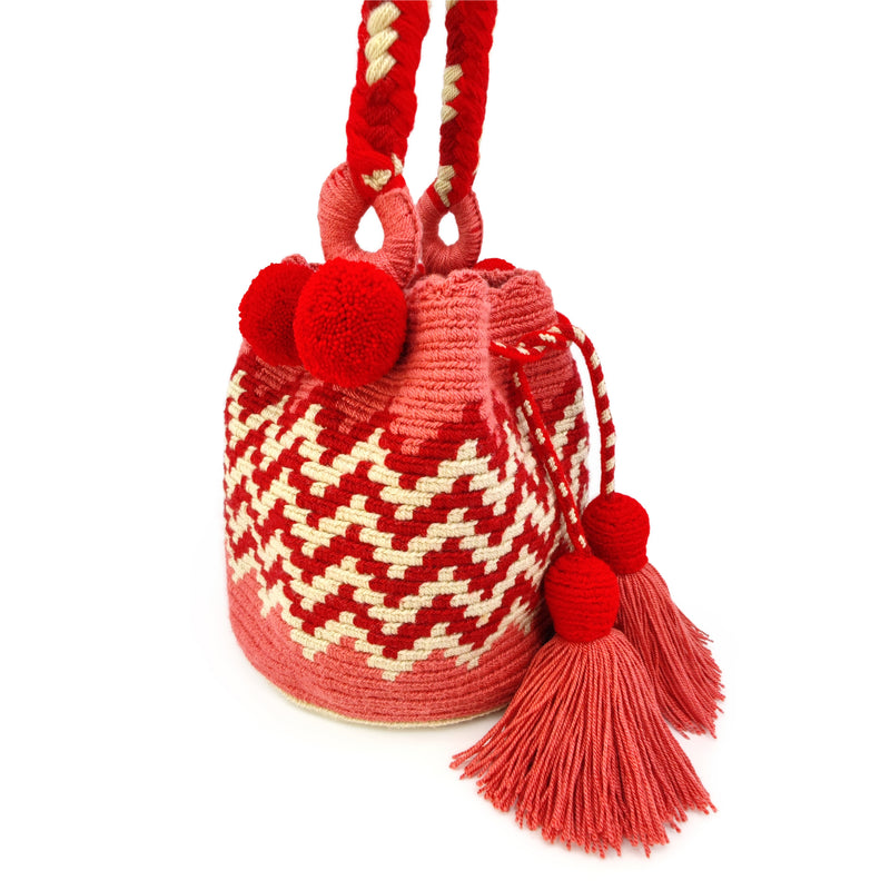 PALOMINO WAYUU BAG - Size MINI - Crocheted by hand by women of the Wayuu indigenous community in La Guajira (Colombia)