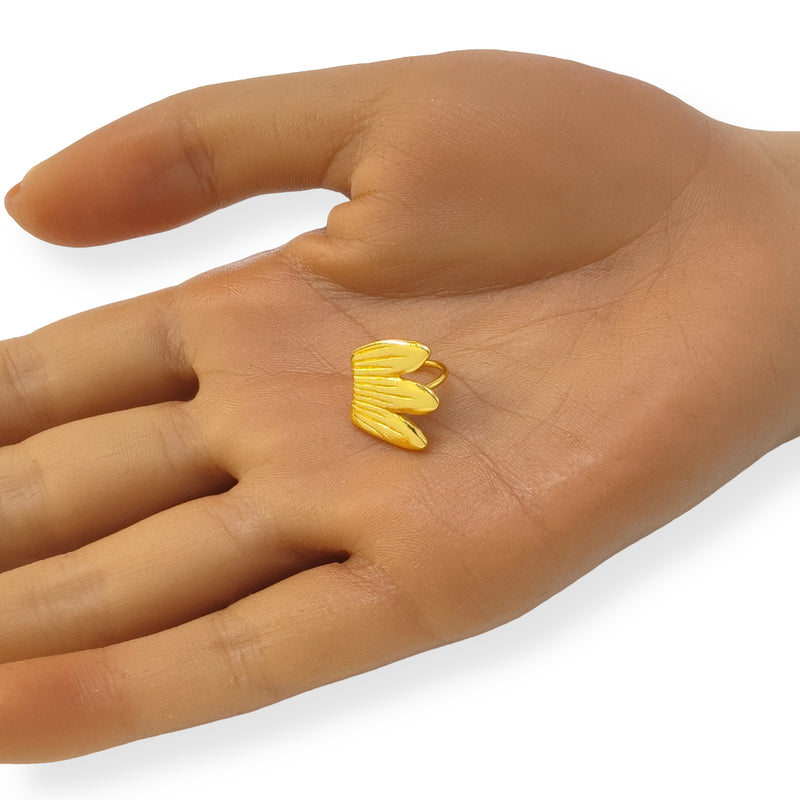 EARCUFF MUISCA ALITA - Unissexo - Feito à mão - Banhado a ouro de 24 quilates