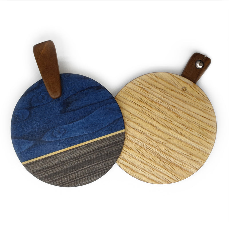 WOODIE SOL EARRINGS - Handmade - Plywood (3 crossed-laid layers of wood veneer)