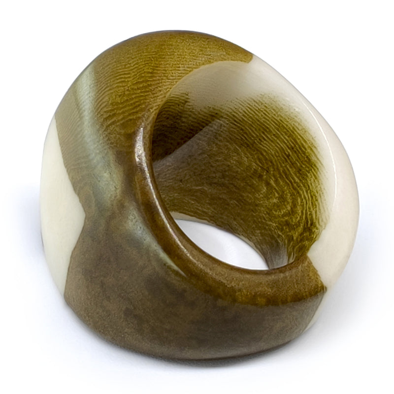GÉNESIS CURVO RING - Handmade - Tagua (vegetable ivory)