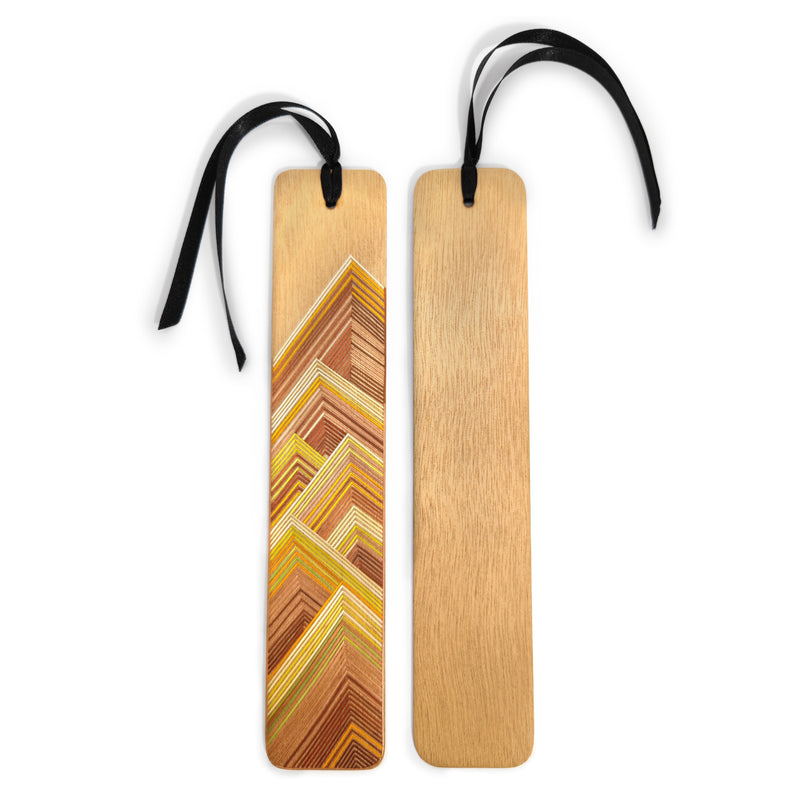 EARTH BOOKMARK - THE FOUR ELEMENTS COLLECTION - Tamo art - Light wood decorated with wheat and barley stalks (straw marquetry)