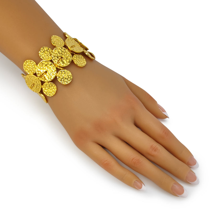 BRACELETE GLEAMVINE - Feita à mão - Banhada a ouro de 24 quilates