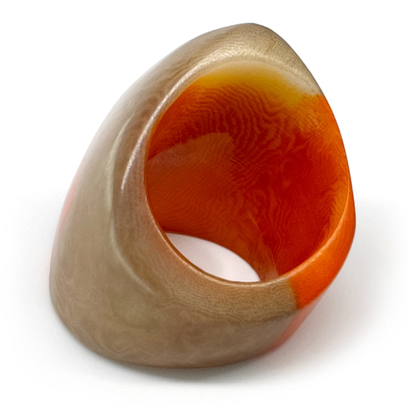 GÉNESIS CURVO RING - Handmade - Tagua (vegetable ivory)