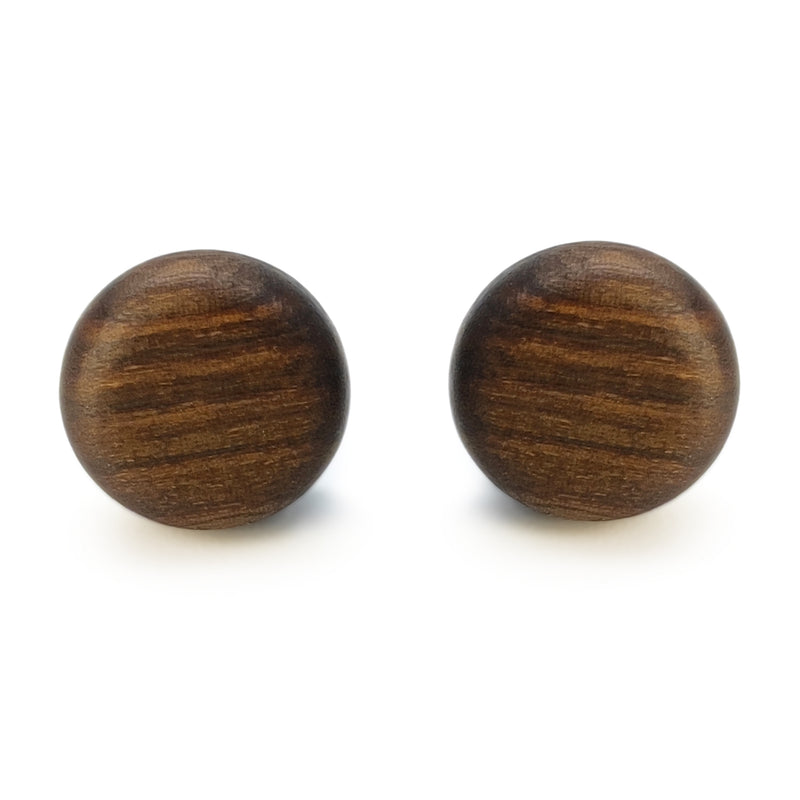 WOODIE TRIO EARRINGS - Handmade - Reversible - Plywood (3 crossed-laid layers of wood veneer)