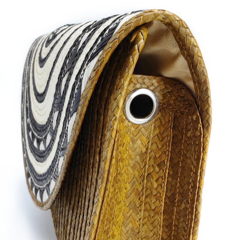 CLUTCH ZENÚ - Feita à mão - Cana selvagem entrançada (caña flecha)
