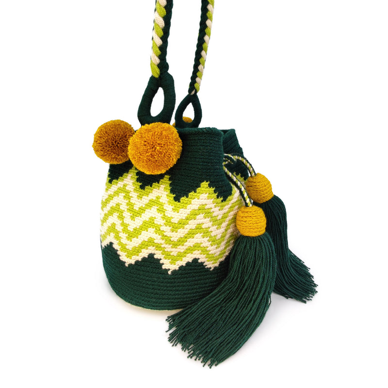 PALOMINO WAYUU BAG - Size MINI - Crocheted by hand by women of the Wayuu indigenous community in La Guajira (Colombia)