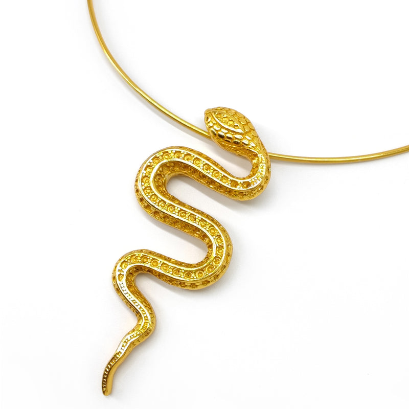 SNAKOO NECKLACE - Handmade - 24K gold-plated