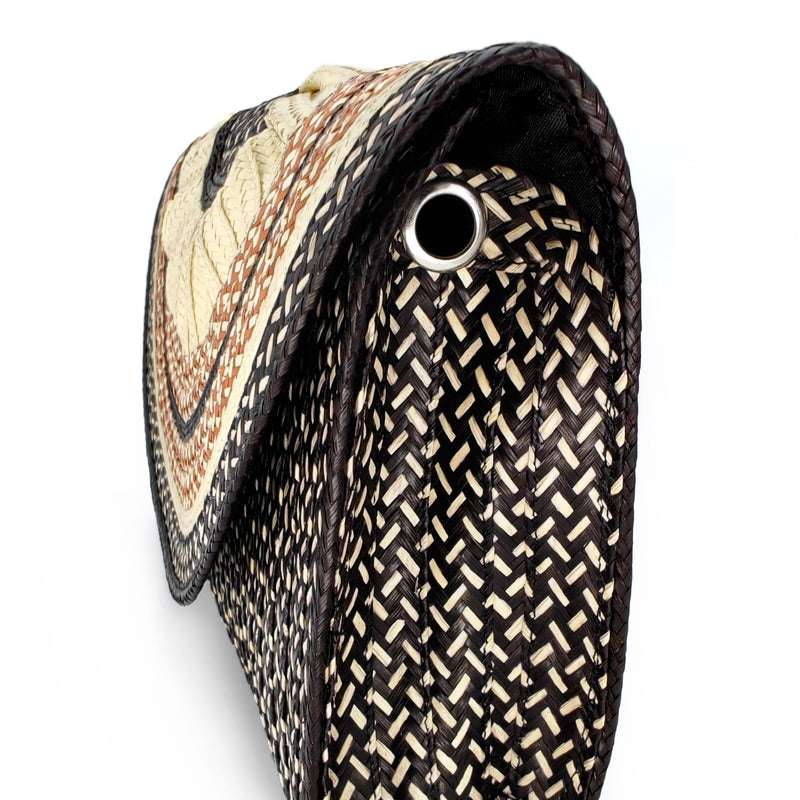 CLUTCH ZENÚ - Feita à mão - Cana selvagem entrançada (caña flecha)