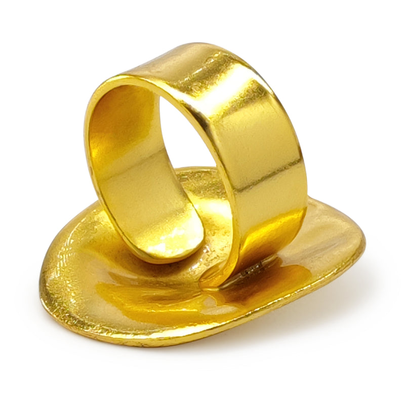 ANEL ANAÏS - Feito à mão - Banhado a ouro de 24 quilates