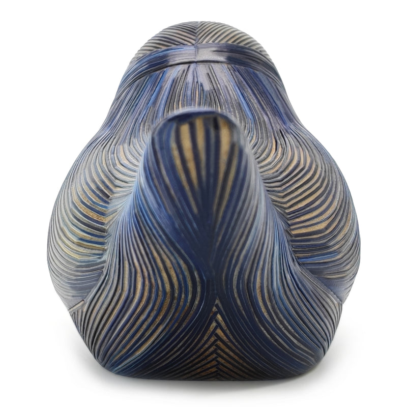 AVE DECORATIVA ANDINA - A arte do tamo - Madeira decorada com palha de trigo e cevada (marchetaria de palha)