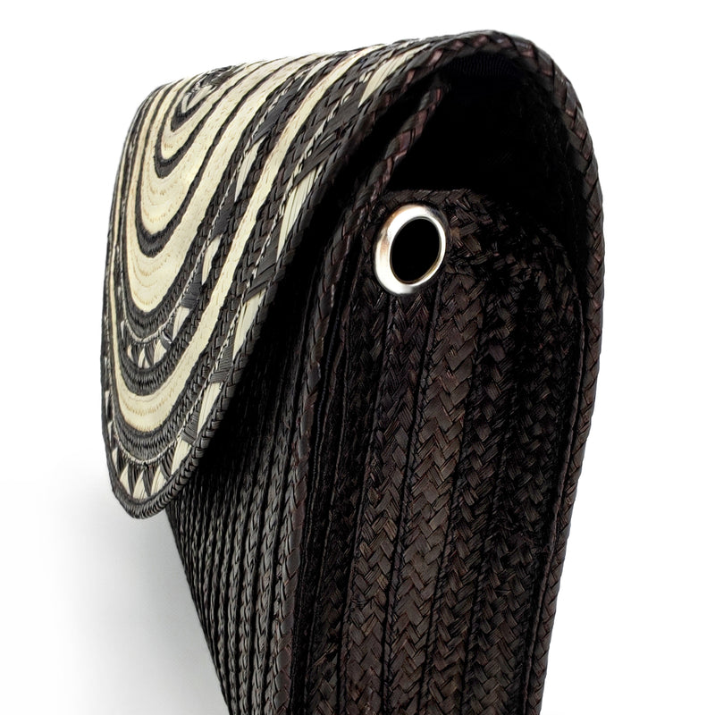 POCHETTE ZENÚ - Fabrication artisanale - Canne sauvage tressée (caña flecha)