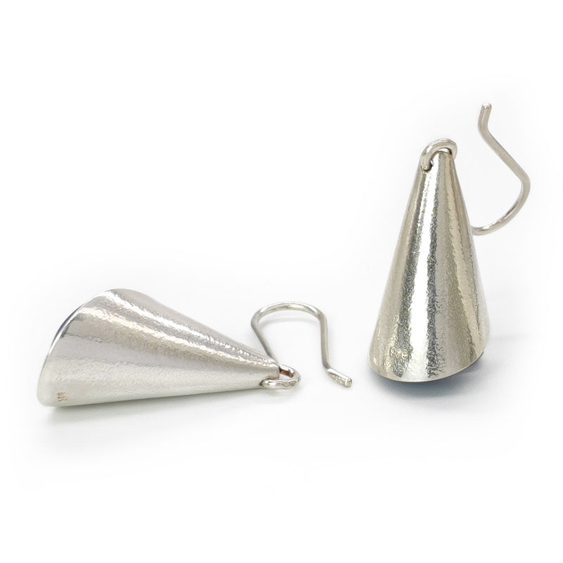 ECOLOVA EARRINGS - Handmade - Sterling silver 925 - Recycled bottle cap plastic liners