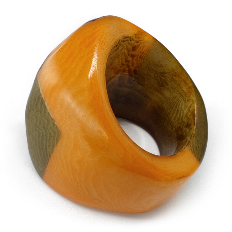 GÉNESIS CURVO RING - Handmade - Tagua (vegetable ivory)