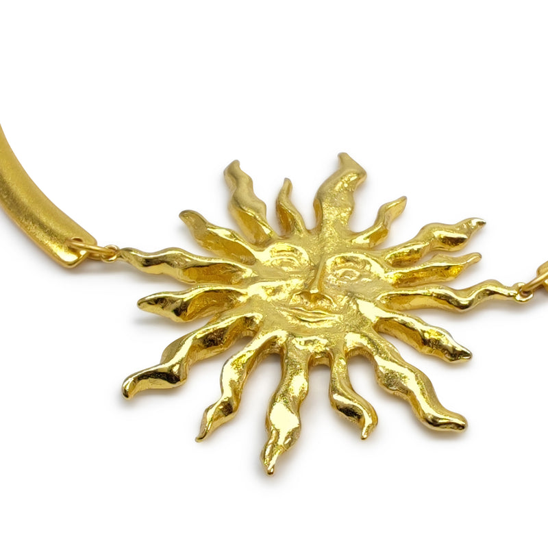 SUNNIE NECKLACE - Handmade - 24K gold-plated