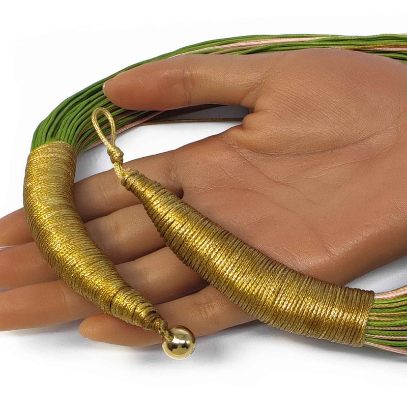 INSPIRA NECKLACE - Handmade - Synthetic silk cords