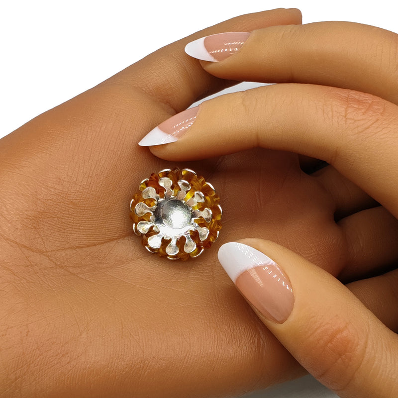 ECOSOL EARRINGS - Handmade - Sterling silver 925 - Recycled bottle cap plastic liners