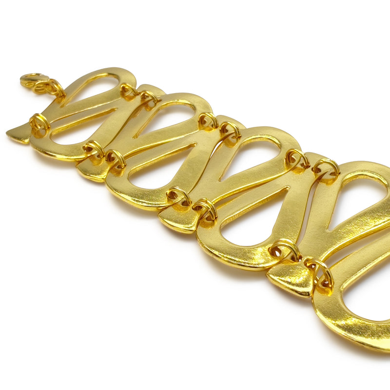 SERPENTINO BRACELET - Handmade - 24K gold-plated