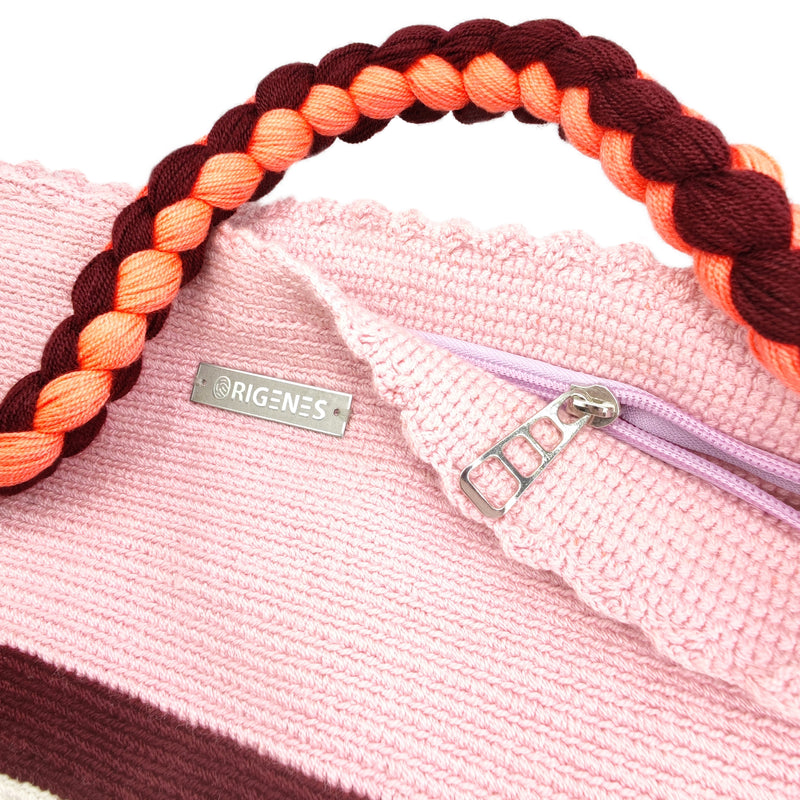 MALA WAYUU JOYACIA - Tamanho MEDIO - Feita à mão em crochet por mulheres da comunidade indígena Wayuu em La Guajira (Colômbia)