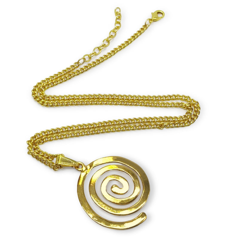 ELDORADO ESPIRAL NECKLACE - Handmade - 24K gold-plated