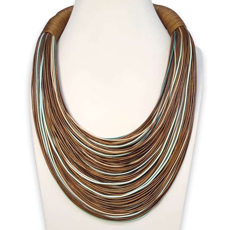 INSPIRA NECKLACE - Handmade - Synthetic silk cords