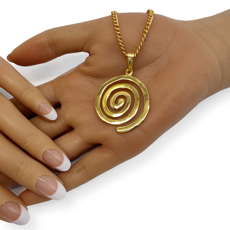 ELDORADO ESPIRAL NECKLACE - Handmade - 24K gold-plated
