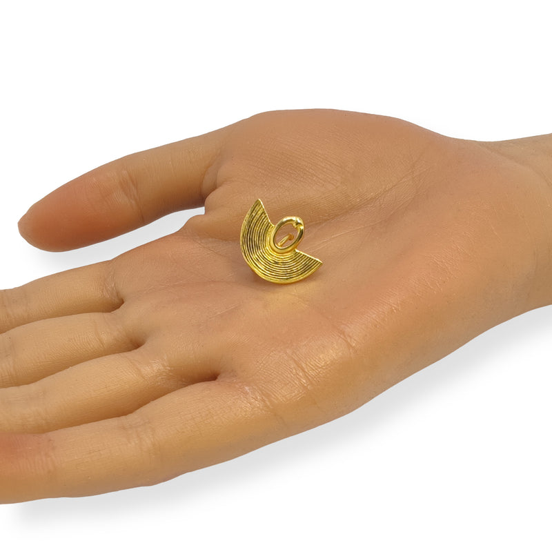 EARCUFF MUISCA NARIGUERA - Unissexo - Feito à mão - Banhado a ouro de 24 quilates