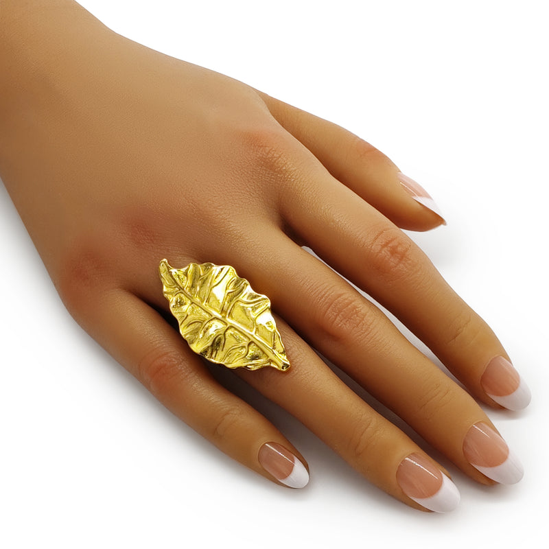 FOLIA RING - Handmade - 24K gold-plated