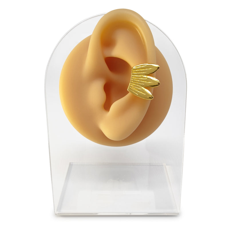 EARCUFF MUISCA ALITA - Unissexo - Feito à mão - Banhado a ouro de 24 quilates