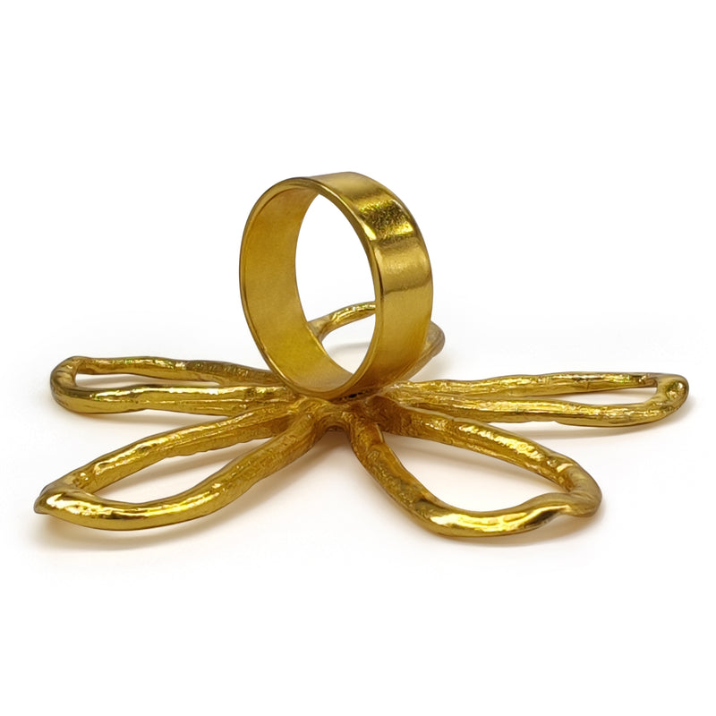 FLORA RING - Handmade - 24K gold-plated