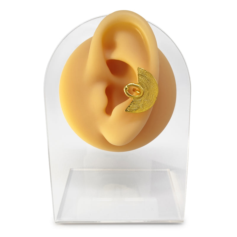 EARCUFF MUISCA NARIGUERA - Unissexo - Feito à mão - Banhado a ouro de 24 quilates