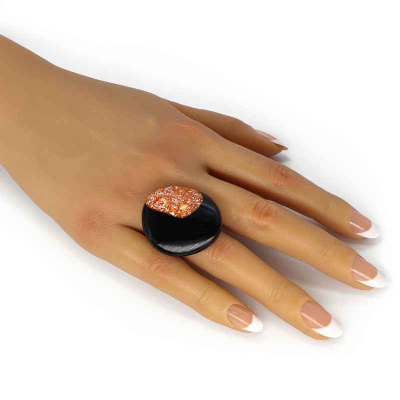 NATÜA RING - Handmade - Adjustable - Crushed eggshells