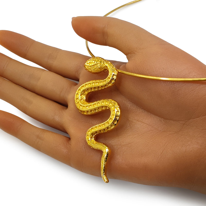 SNAKOO NECKLACE - Handmade - 24K gold-plated