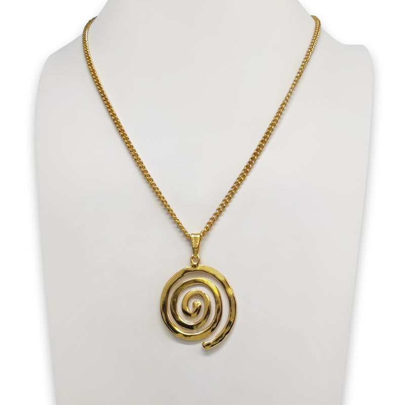 ELDORADO ESPIRAL NECKLACE - Handmade - 24K gold-plated